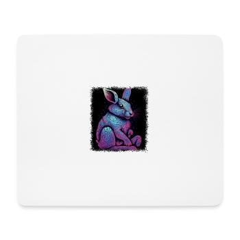 Drôles de dictons Lapin Idée de cadeau d’anniversaire - Tapis de souris (format paysage) - blanc - Devant