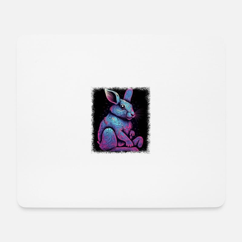 funny sayings rabbit birthday present idea - Mousepad (Querformat) - Weiß