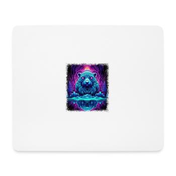 Citation amusante Colombe de la paix Hippy 1960s Green - Tapis de souris (format paysage) - blanc - Devant