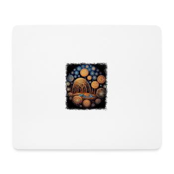 Peace Symbol Fun Pride Green Birthday Joke - Mouse Pad (horizontal) - white - Front