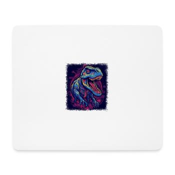 quote fun dino bday prehistoric old chrome dino - Mousepad (Querformat) - Weiß - Vorne