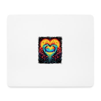 counterculture sayings love hippie gift idea - Mouse Pad (horizontal) - white - Front