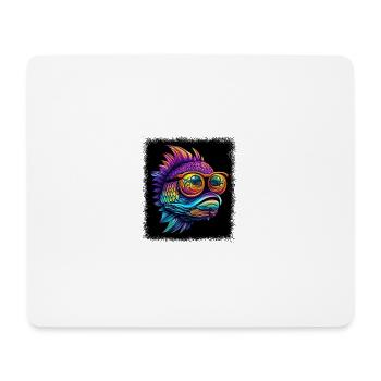 funny quote birthday present idea fish head - Mousepad (Querformat) - Weiß - Vorne