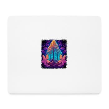 joke gift fun happy hippie festival jokes sayings - Mouse Pad (horizontal) - white - Front