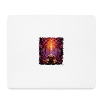Drôle de cadeau du mouvement de paix Hippie Cool des années 60 - Tapis de souris (format paysage) - blanc - Devant