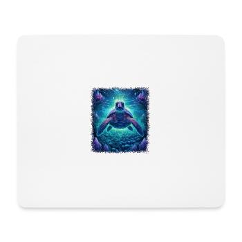 birthday present idea gift idea blue sea turtle - Mouse Pad (horizontal) - white - Front