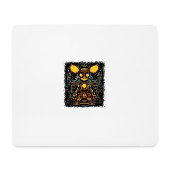 happy humour sagesse animal tshirt cadavre - Tapis de souris (format paysage) - blanc - Devant