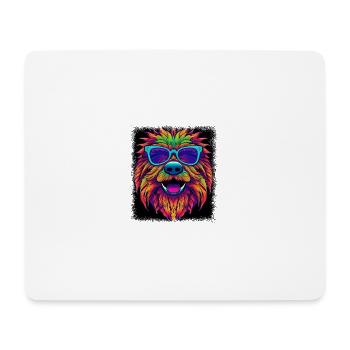 gift bday animal christmas cool present controller - Mousepad (Querformat) - Weiß - Vorne