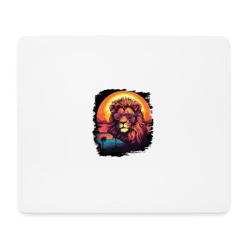 lion dog church sayings cut meme design awesome - Mousepad (Querformat) - Weiß - Vorne