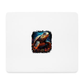 Turtle Lover Love Geek Animal Park Turtle Terrapin - Mouse Pad (horizontal) - white - Front