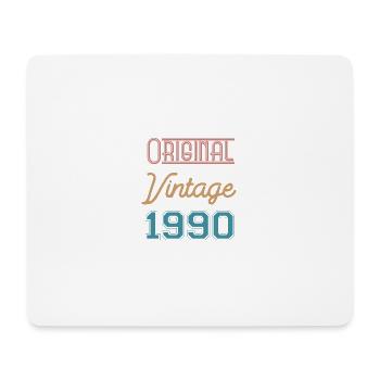 1990 - original vintage - année de naissance - Tapis de souris (format paysage) - blanc - Devant