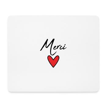 VIELEN DANK. GELIEBTE. HERZ. MEISTER. DANKE HERRIN. - Mousepad (Querformat) - Weiß - Vorne