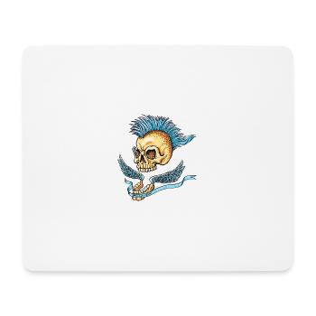 Punk_Skull - Tapis de souris (format paysage) - blanc - Devant