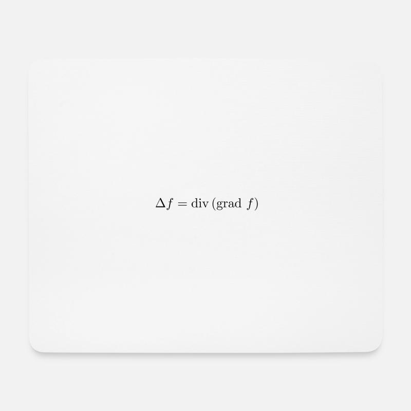 Laplace Operator - Mousepad (Querformat) - Weiß