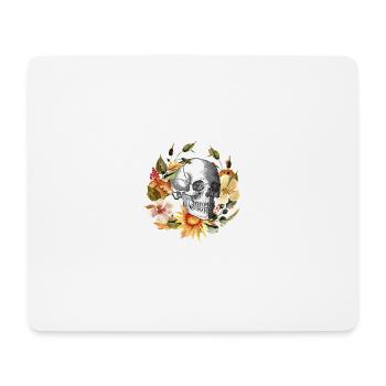 Skull - Mouse Pad (horizontal) - white - Front
