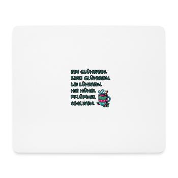 Funny mulled wine gift for Christmas markets - Mouse Pad (horizontal) - white - Front