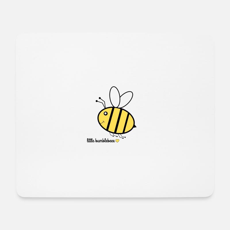 little bumblebeee - Mousepad (Querformat) - Weiß