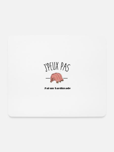 Tardigrade - Mousepad (Querformat) - Weiß
