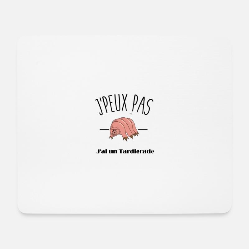 Tardigrade - Mousepad (Querformat) - Weiß