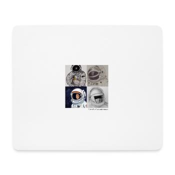 Zeichnung eines Astronauten - AI-Art - Mousepad (Querformat) - Weiß - Vorne