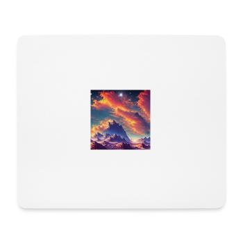 A majestic view of a distant planet - Mousepad (Querformat) - Weiß - Vorne