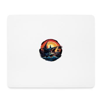 Shark Catch of the Day - Mouse Pad (horizontal) - white - Front