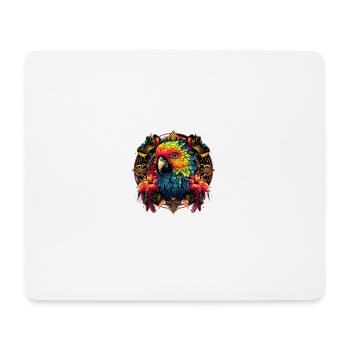Perroquet mystique - Tapis de souris (format paysage) - blanc - Devant