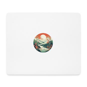 Asien-Asymmetrie - Mousepad (Querformat) - Weiß - Vorne