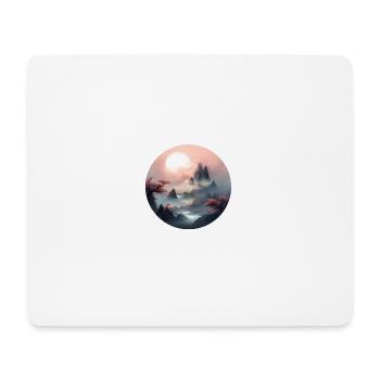 Mystische Gipfel - Mousepad (Querformat) - Weiß - Vorne