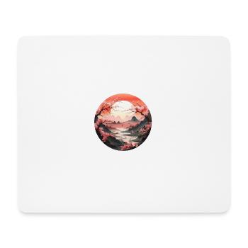 Blütenlandschaft - Mousepad (Querformat) - Weiß - Vorne