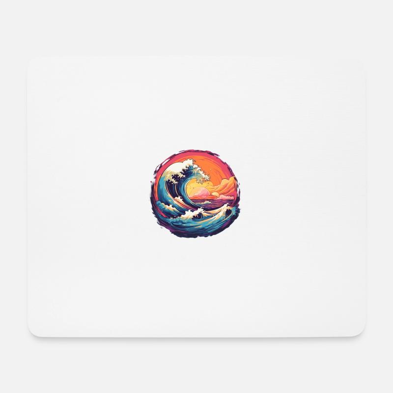 Mystische Gezeiten - Mousepad (Querformat) - Weiß
