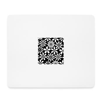 Fleurs - Tapis de souris (format paysage) - blanc - Devant