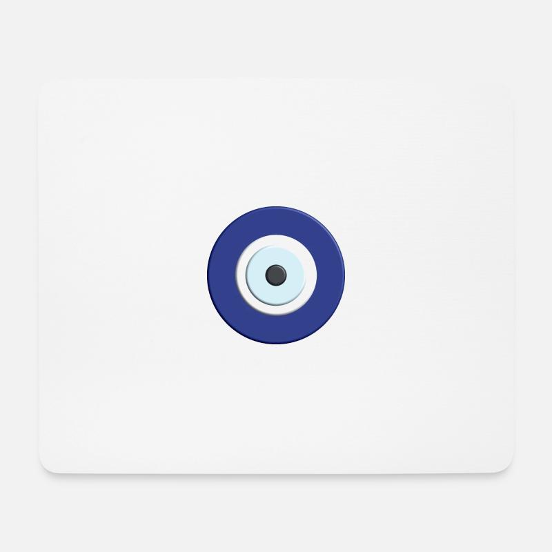Nazar Boncuk - blaues Auge Schutz - Mousepad (Querformat) - Weiß