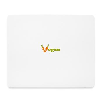 Motif végétalien Aliments biologiques - Tapis de souris (format paysage) - blanc - Devant