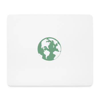 Weltkugel Globus Geschenk Geschenkidee - Mousepad (Querformat) - Weiß - Vorne