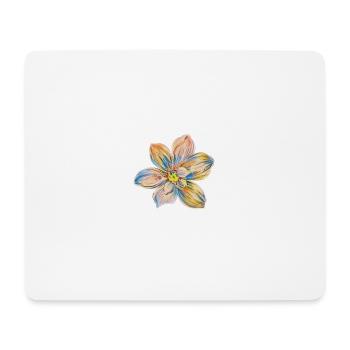 Blüte - Mousepad (Querformat) - Weiß - Vorne