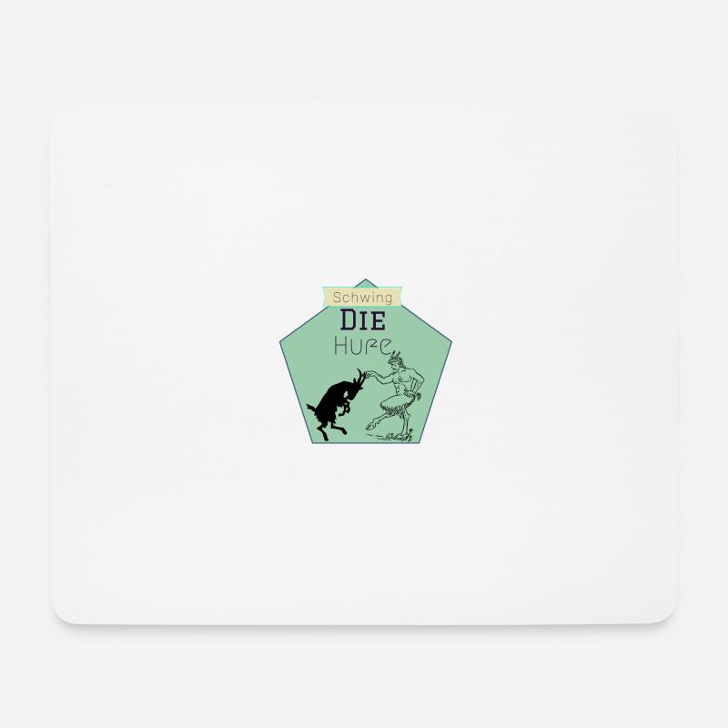 Schwing die Hufe - Mousepad (Querformat) - Weiß