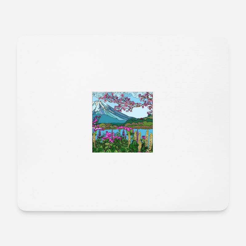 Beau paysage - Tapis de souris (format paysage) - blanc
