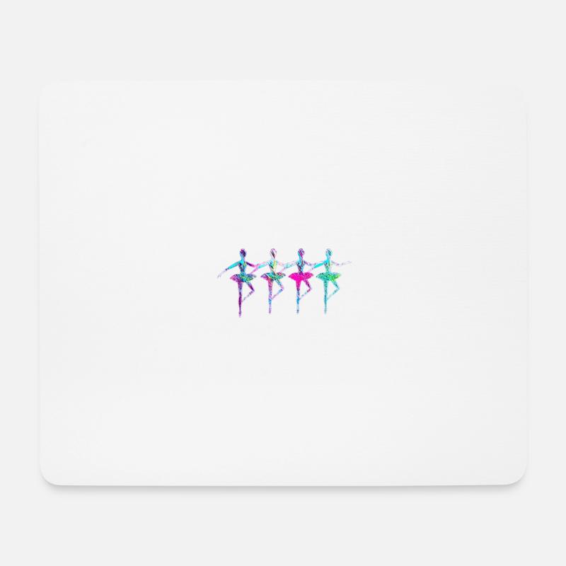 Schwanensee - Mousepad (Querformat) - Weiß