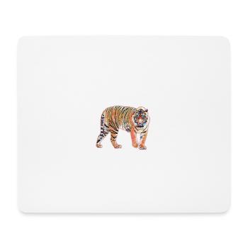 Tiger - Mousepad (Querformat) - Weiß - Vorne