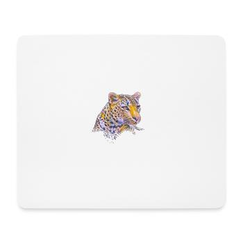 Leopard - Mousepad (Querformat) - Weiß - Vorne