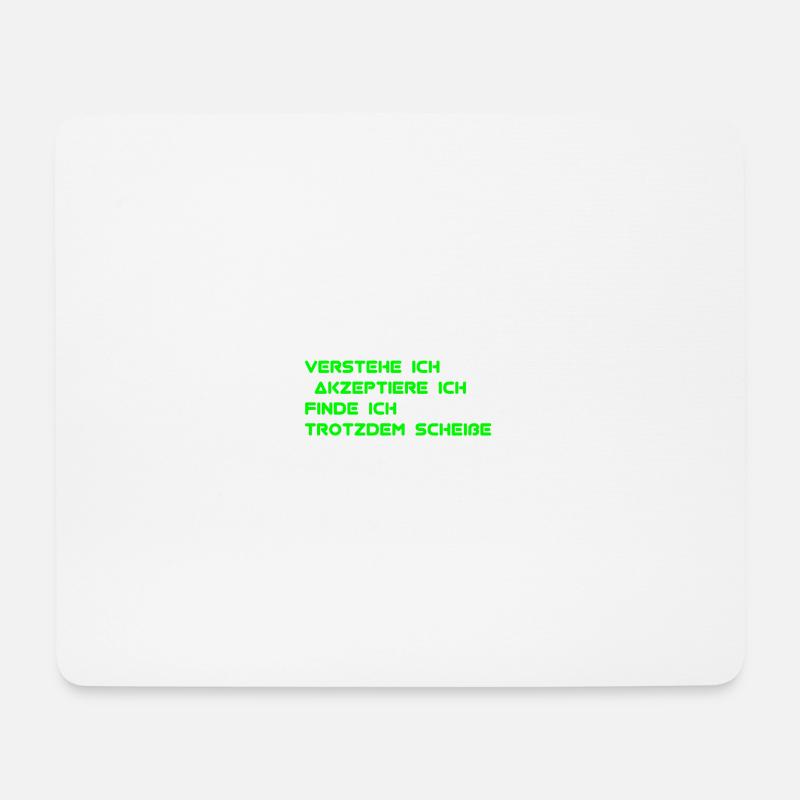 Verstehe ich - Mousepad (Querformat) - Weiß