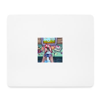 Spieler - Mousepad (Querformat) - Weiß - Vorne