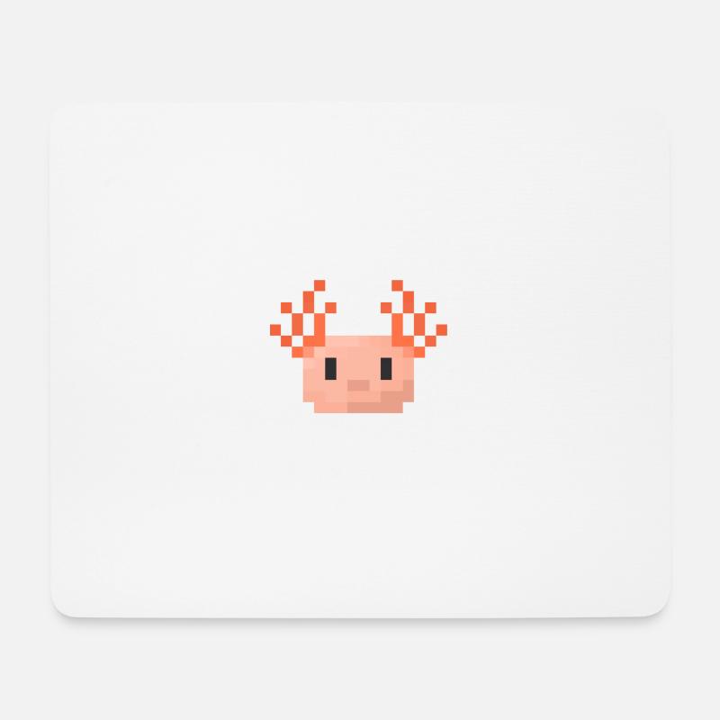 süßes Axolotl! - Mousepad (Querformat) - Weiß