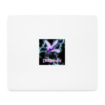 Trippy Dragonfly - Travis Scott Style - Mousepad (Querformat) - Weiß - Vorne