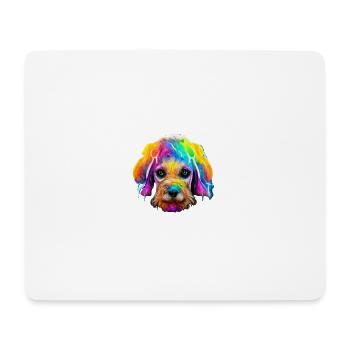Cockapoo Design in Farbe - Mousepad (Querformat) - Weiß - Vorne