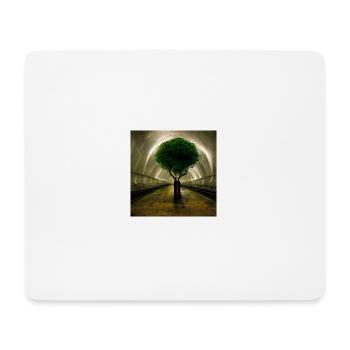l'Arbre - Tapis de souris (format paysage) - blanc - Devant