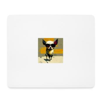 Chihuahua Style - Tapis de souris (format paysage) - blanc - Devant