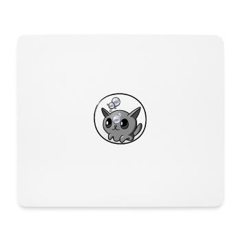Seifenblasen Katze - Mousepad (Querformat) - Weiß - Vorne