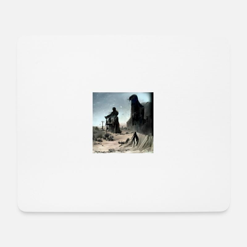 Geisterstadt - Mousepad (Querformat) - Weiß